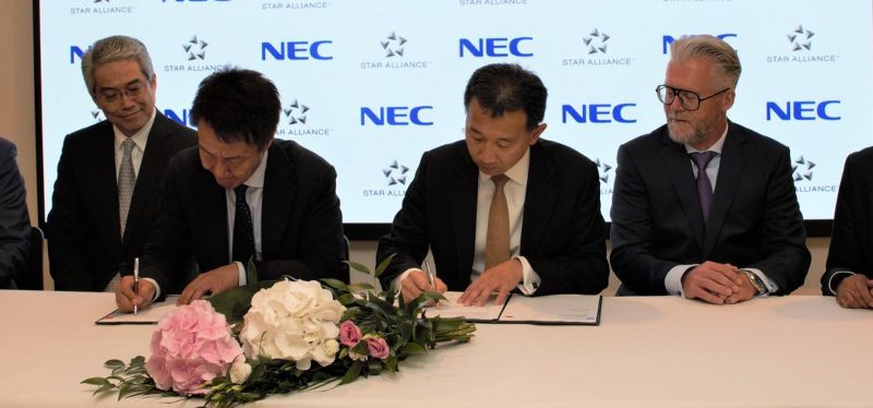 Star Alliance and Nec sign a partnership agreement