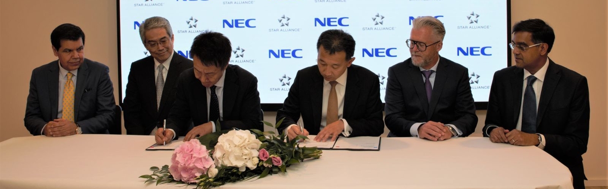 Star Alliance and Nec sign a partnership agreement